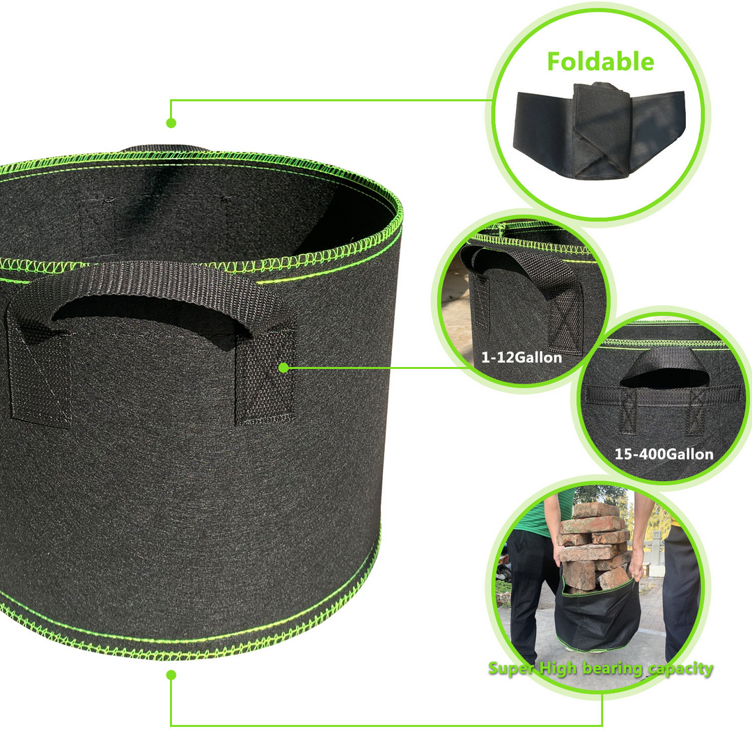 BowLift | Planting bag made of nonwoven fabric – Robust garden container with handles for plants