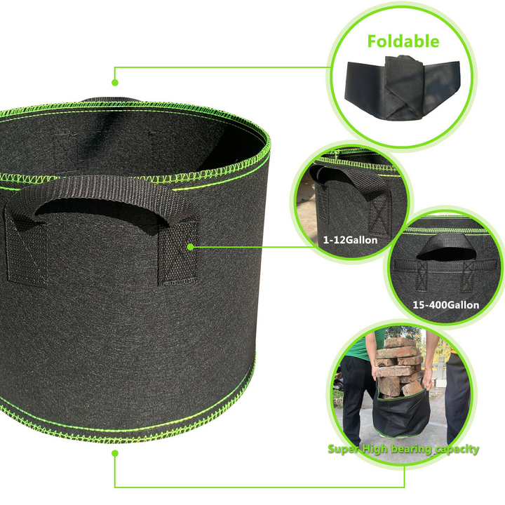 BowLift | Planting bag made of nonwoven fabric – Robust garden container with handles for plants