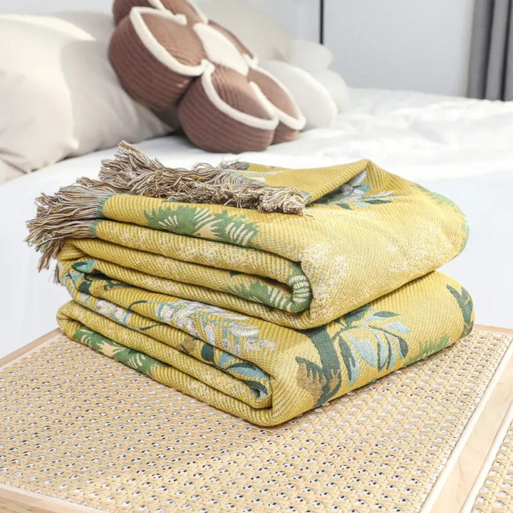 BowLift | Lush Mulberry Trees Cotton Blanket