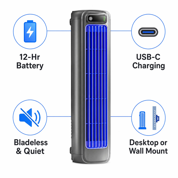 BowLift | AirWave – Portable  Air Conditioner with 12-Hour Cool Life