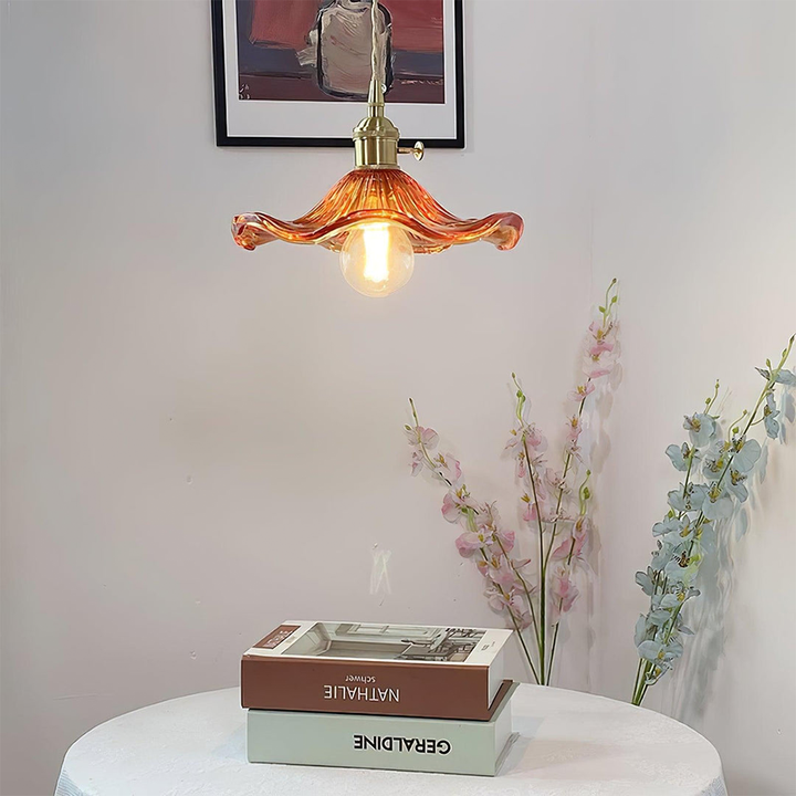 BowLift | Chic Hibiscus Glass Pendant Lamp