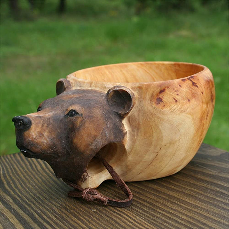 BowLift | Cute Animal Handmade Wooden Mug