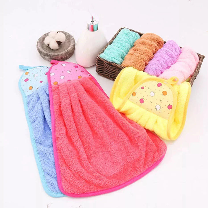 Hanging Kitchen Towel Small Soft Dish Towel Cloth for Kitchen Bathroom Use Bowlift