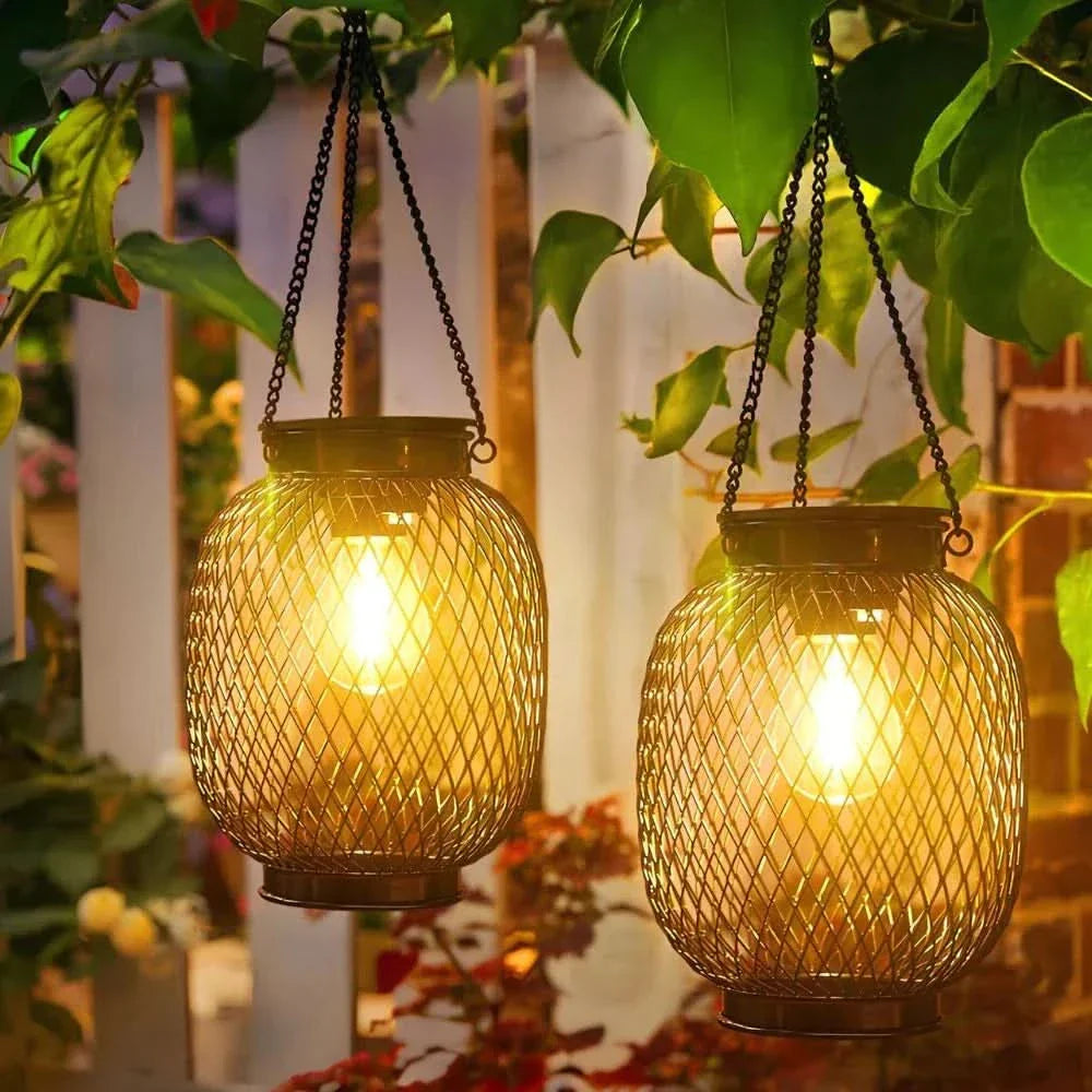 BowLift | Sunny Garden Solar Lantern – Waterproof LED Outdoor Light with Auto Sensor
