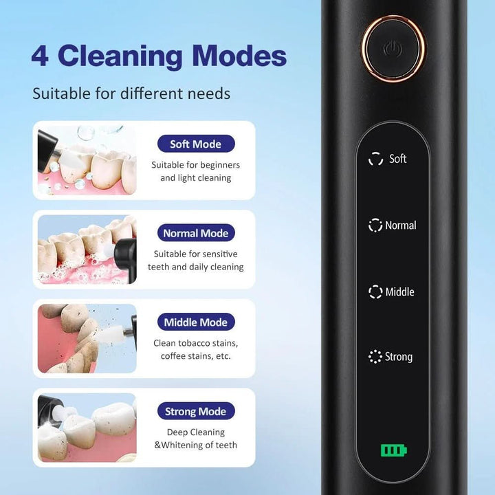 BowLift | 5-in-1 wireless tooth polisher for gleaming white teeth