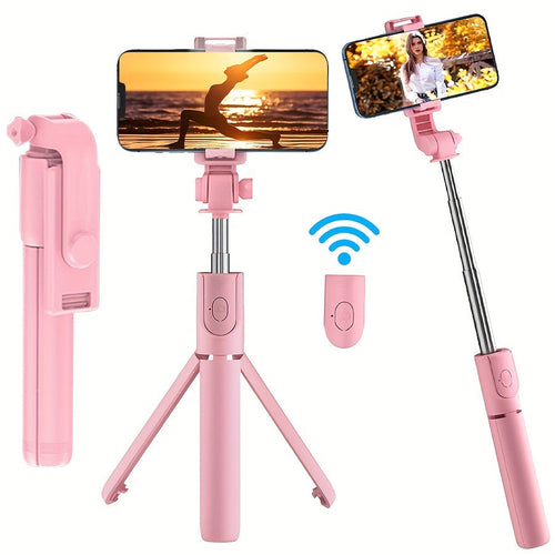 BowLift | Flexible Selfie Stick with Wireless Remote Control and 360° Rotation – Compact Selfie Pole for iPhone and Travel