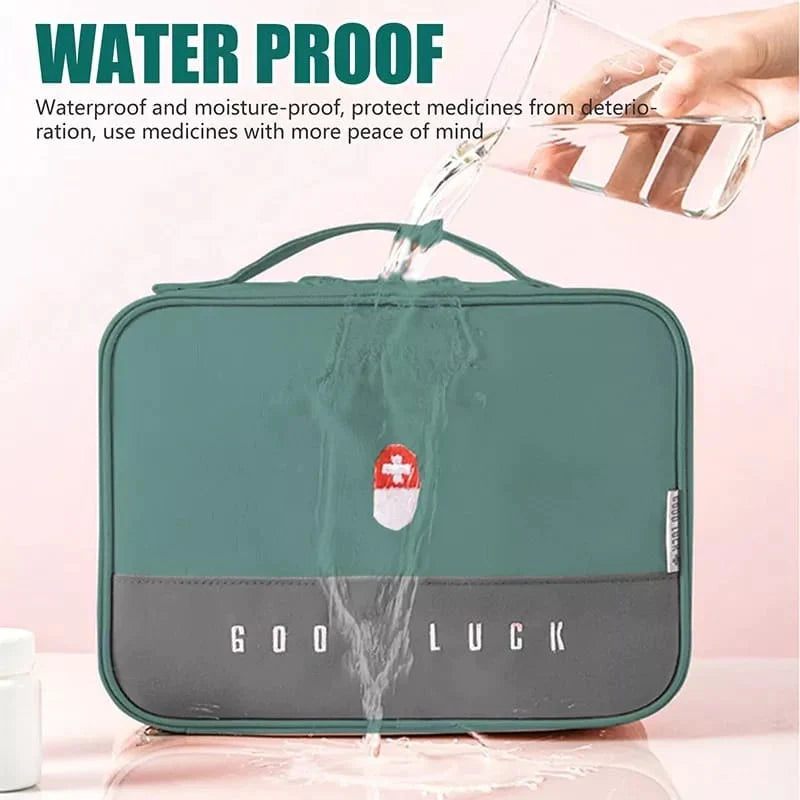 Portable Family Storage Bag Multi-functional Layered Medicine Box Bowlift