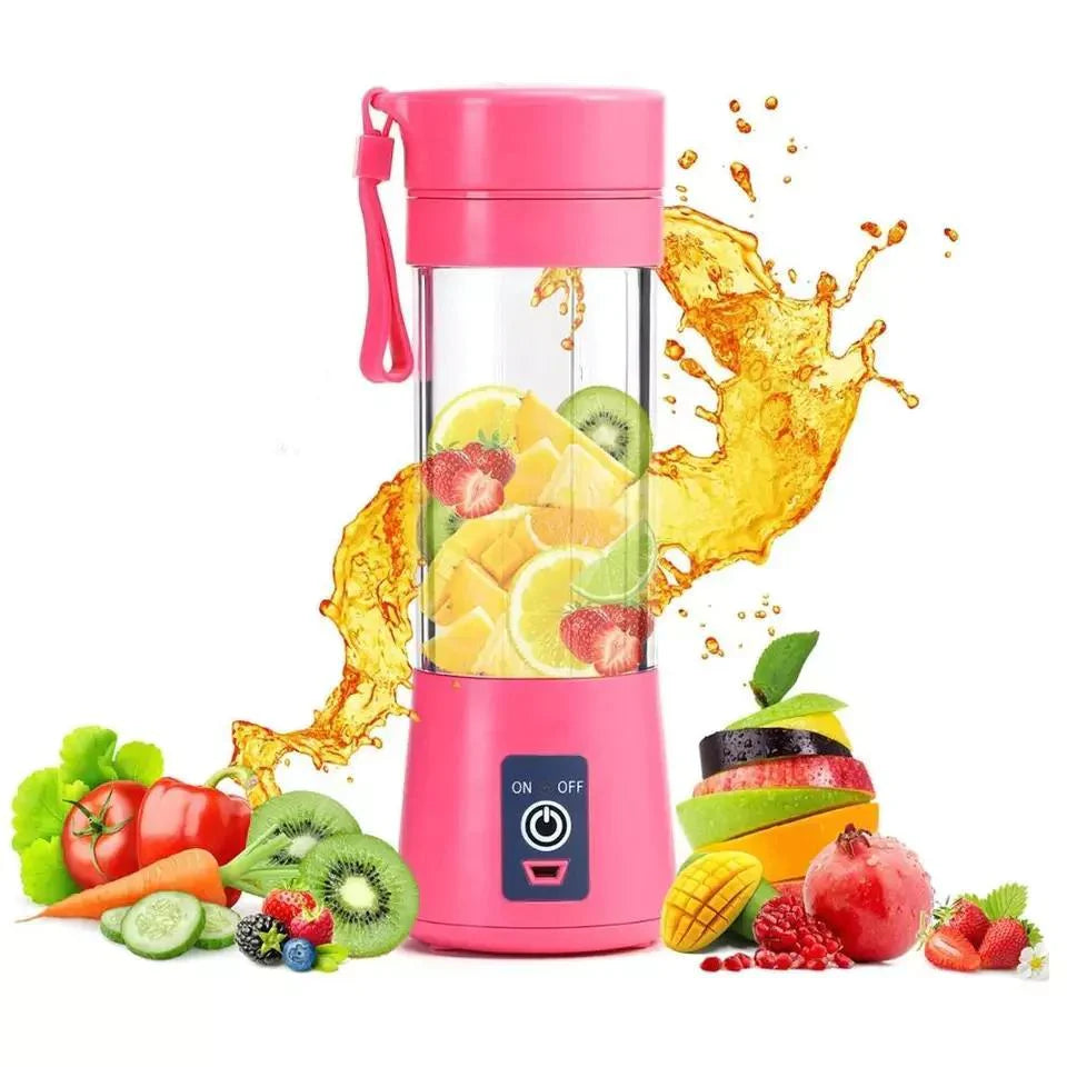 Portable Chargeable Travel Juicer Blender 6 Blade Bowlift