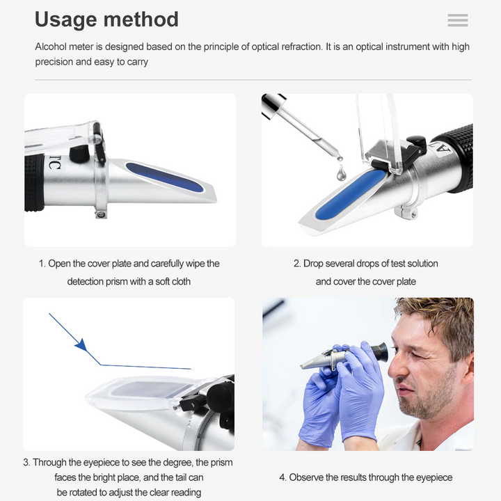 BowLift | Mini Refractometer Fruit Sugar Tester