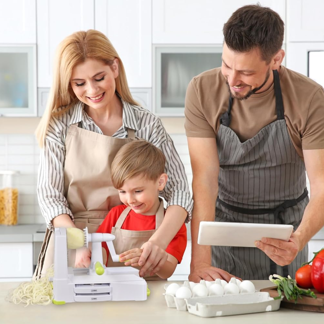 BowLift | 5-Piece Vegetable Spiralizer – Robust Slicer