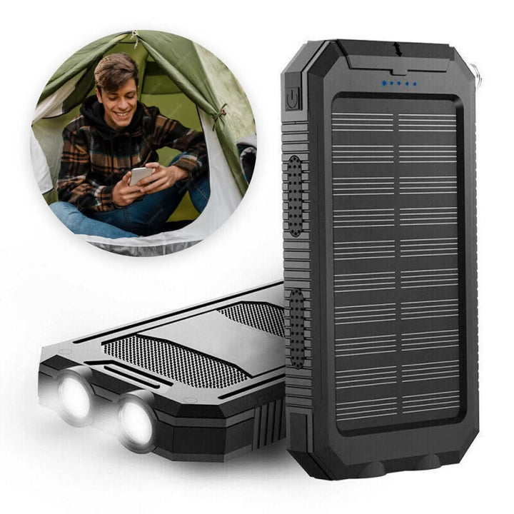 BowLift | Waterproof Solar Power Bank with LED Flashlight