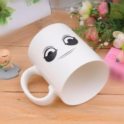 Wake-Up Eyes Magic Heat Sensitive Color Changing Ceramic Coffee Mug | Bowlift