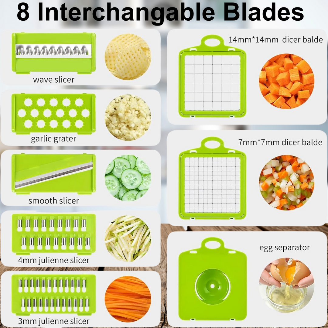 13-in-1 Vegetable Cutter | Faster when Cooking | Bowlift
