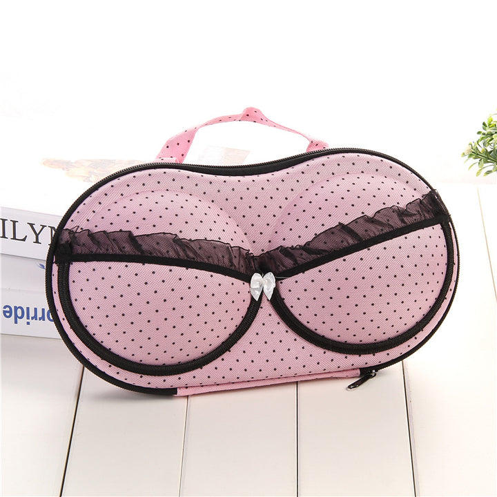 Polka Dot Travel Makeup Organizer Case Bowlift