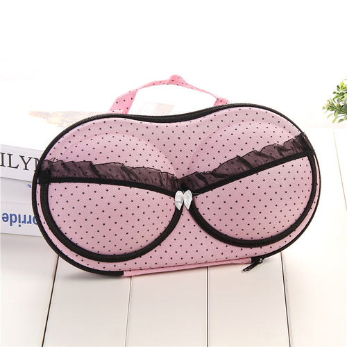 Polka Dot Travel Makeup Organizer Case Bowlift