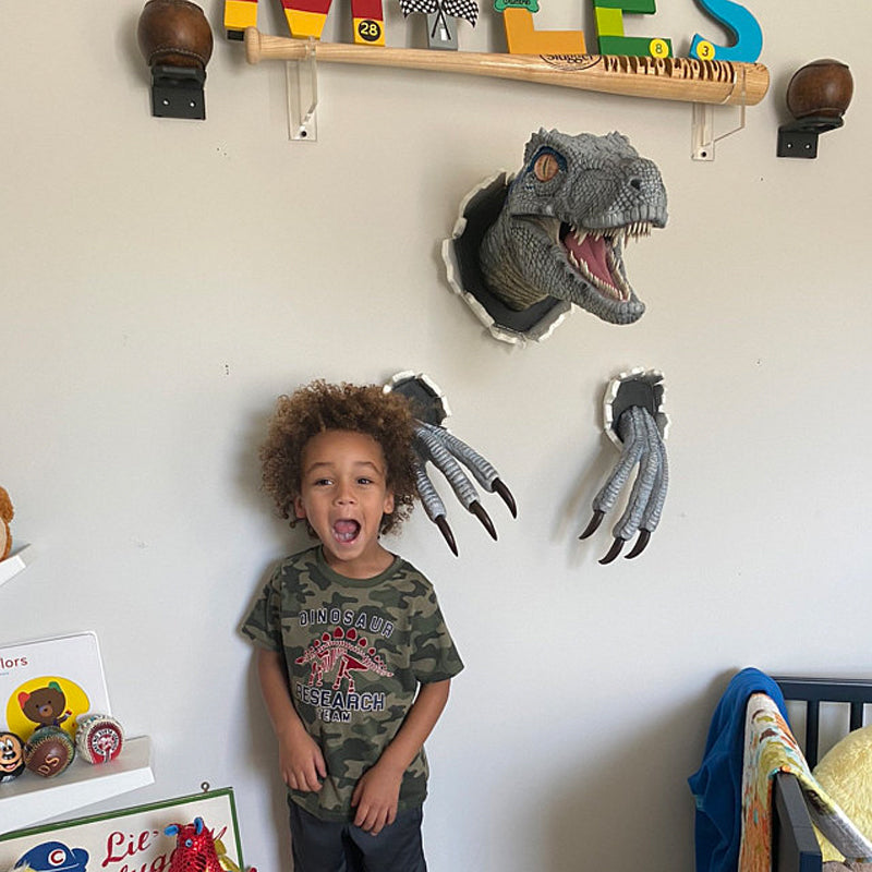 BowLift | Wall Bursting Velociraptor Decorations