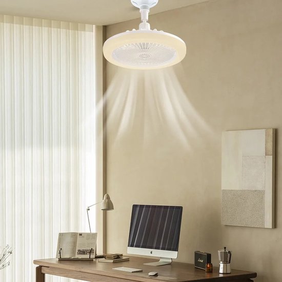 BreezeGlow Fan Light – Ceiling fan with remote control Bowlift