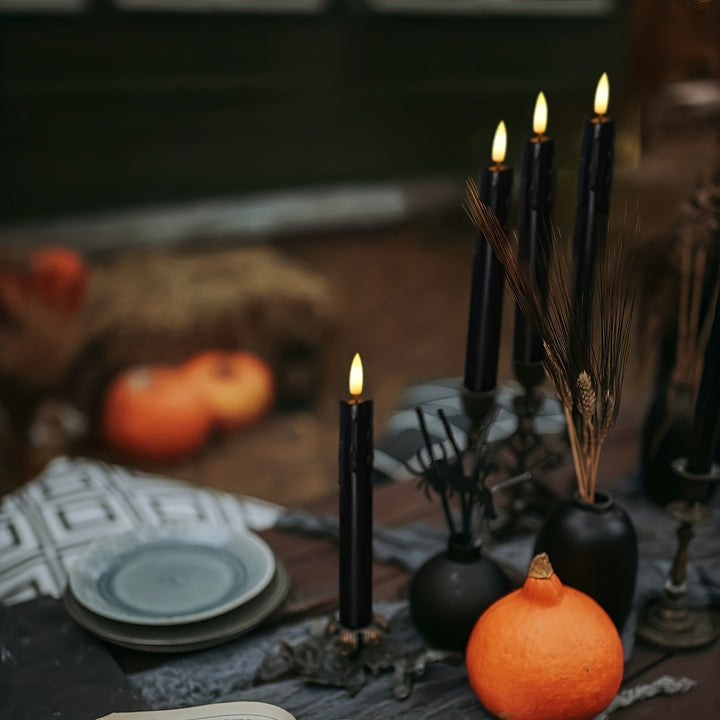 FlickerGlow - Realistic Flame-free LED Candles with Remote Control Bowlift