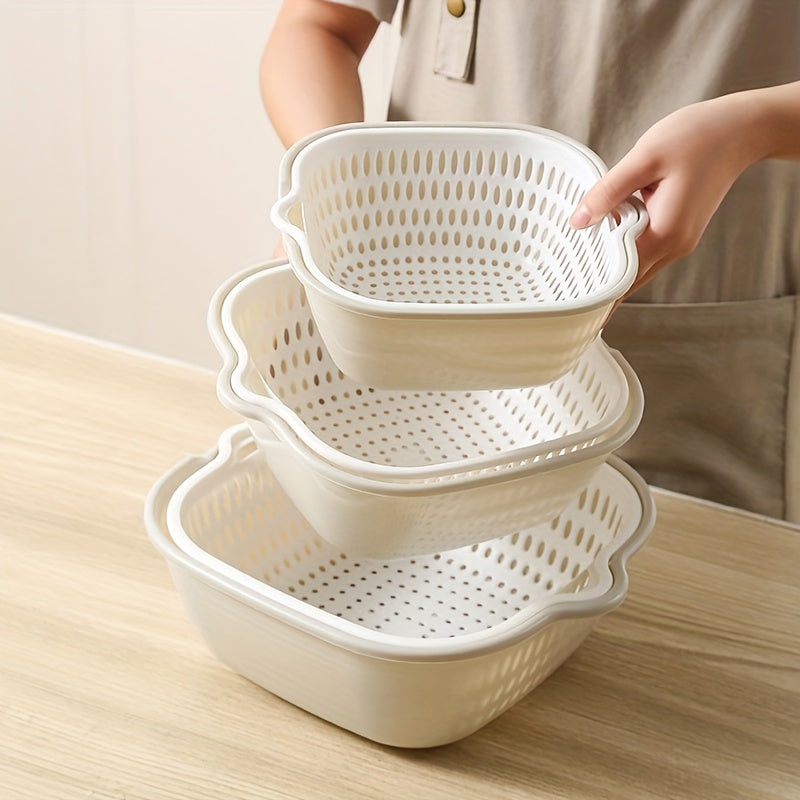 Jamera - Luxury Double Layer Drain Strainer Set of 3 Bowlift