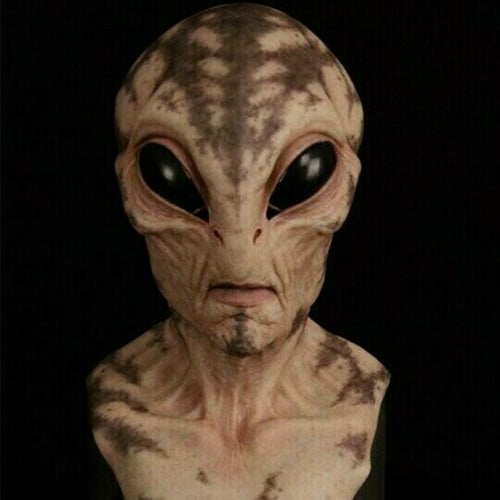 BowLift | Realistic Alien Mask – Latex and Silicone Halloween Mask for Cosplay and Parties