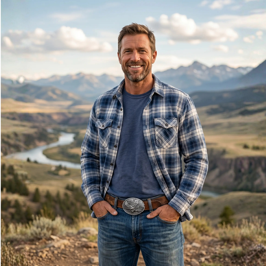 BowLift | Metal Oval Cowboys Belt Buckle