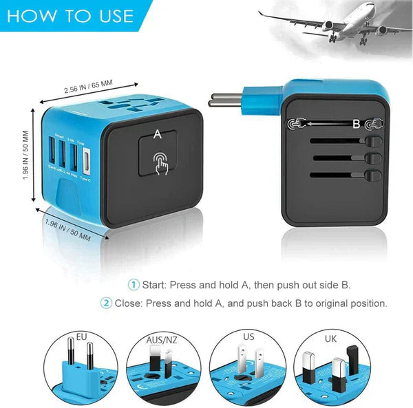 BowLift | All-in-one Universal Travel Power Adapter