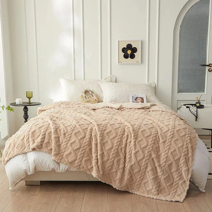 Luxury Lambswool Blanket for Bedroom Bowlift