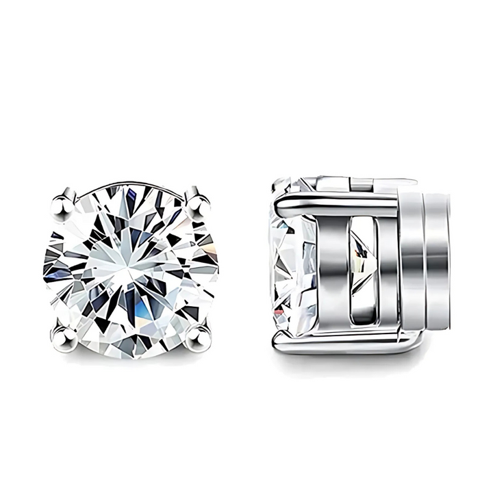 Premium Unisex Magnetic Crystal Design Stud Earrings Bowlift