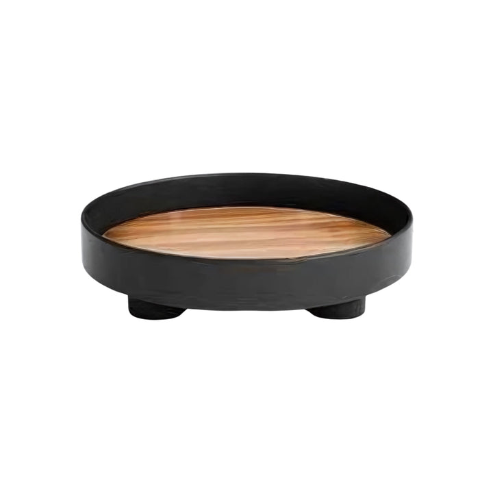 BowLift | Modern Round Wooden Barbara Tray