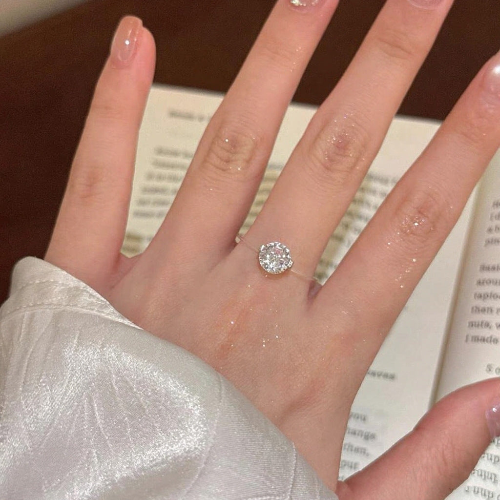 BowLift | S925 1-2 Carat Moissanite Invisible Band Ring