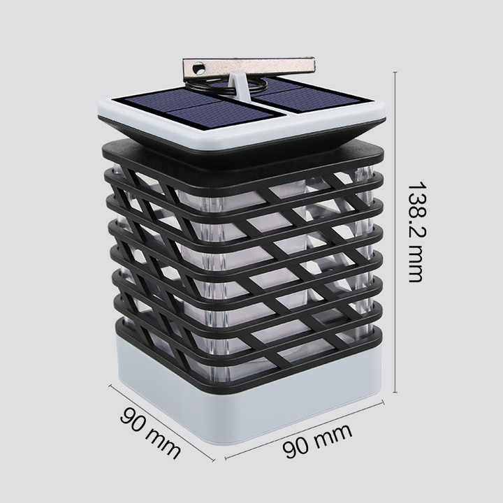 BowLift | Solar LED garden lantern with ribbed design – Decorative outdoor lighting for garden