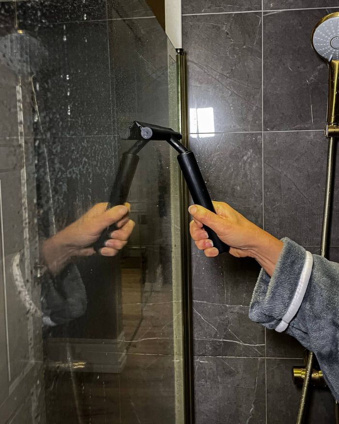 BowLift | Telescopic Shower Squeegee with Extendable Handle – Streak-Free Cleaning Tool for Walls and Floors