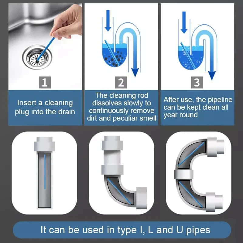 Sani Sticks Drain Cleaner - Pack Of 12 Bowlift