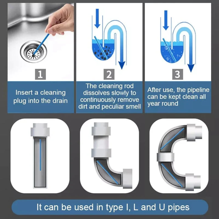 Sani Sticks Drain Cleaner - Pack Of 12 Bowlift