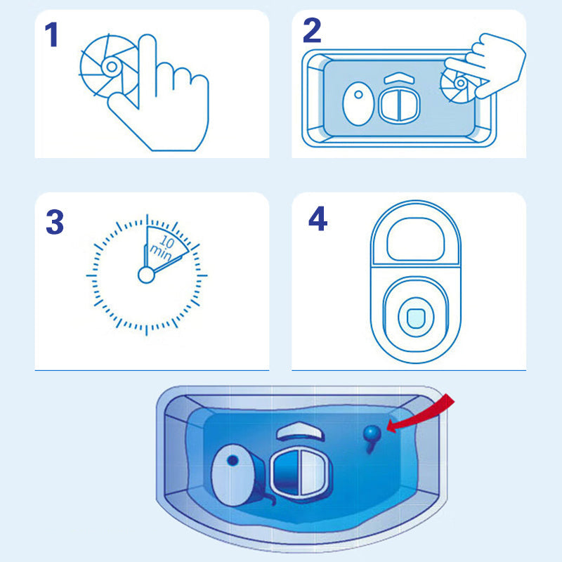 BowLift | Two-colored concentrated toilet cleaning block