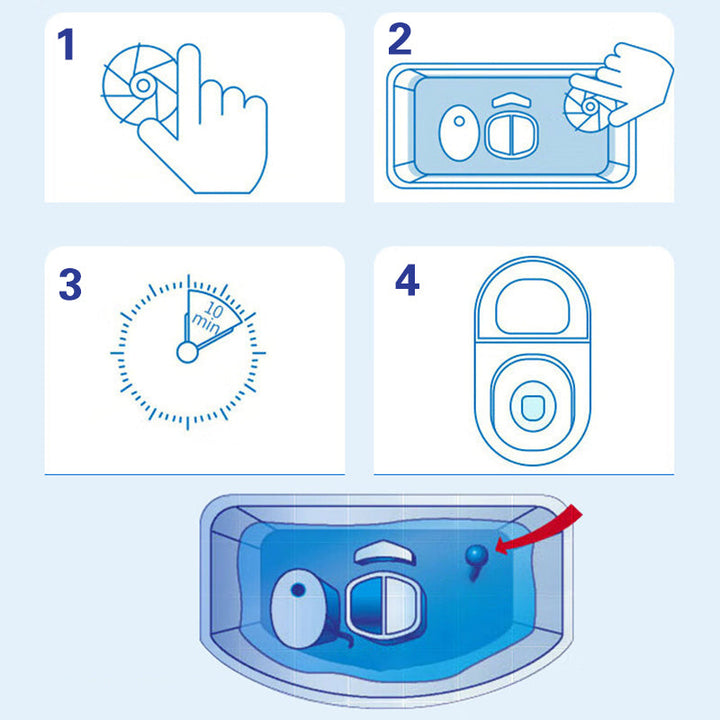 BowLift | Two-colored concentrated toilet cleaning block