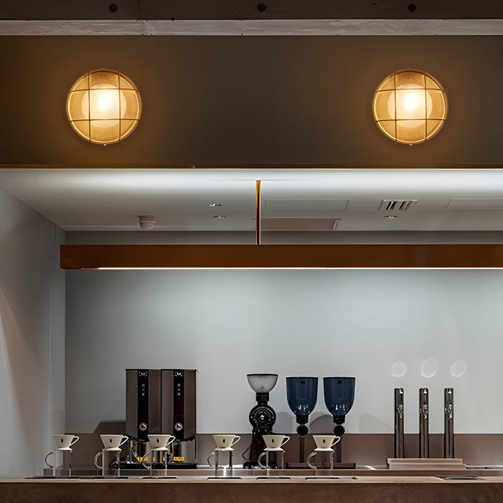 RetroGlow – Industrial Wall Light for Outdoors | Bowlift