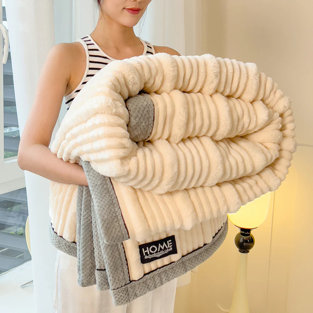 BowLift | Warm Plush Winter Blanket for Bed & Sofa