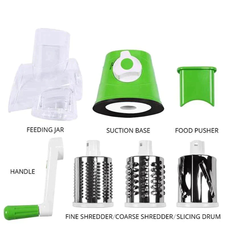 3 in 1 Rotary Cheese Grater Vegetable Slicer | Bowlift
