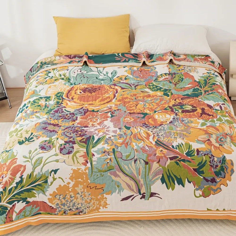 BowLift | Sienna Floral Bloom Cotton Blanket