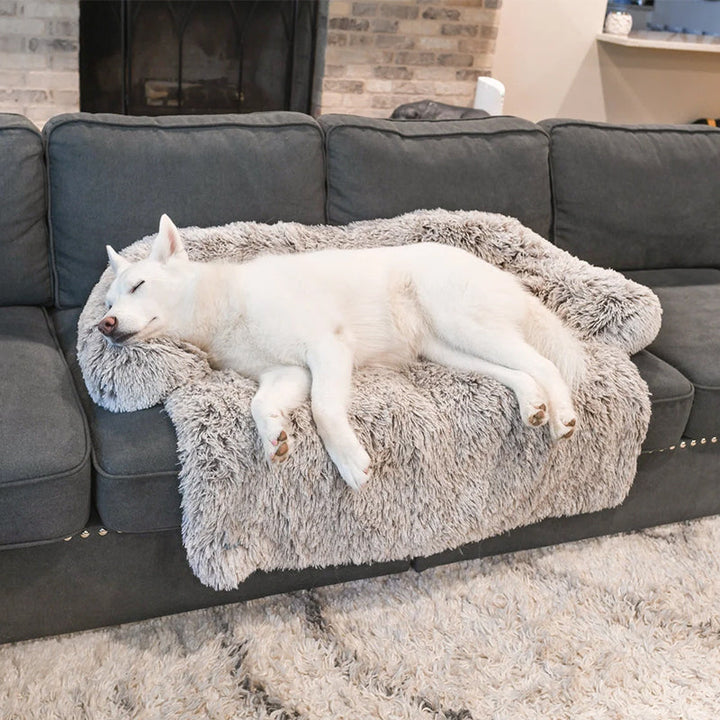 BowLift | Water Repellent Dog Bed Protection with Soft Vegan Fur – Non-slip, Comfortable, Suitable for All Dog Sizes