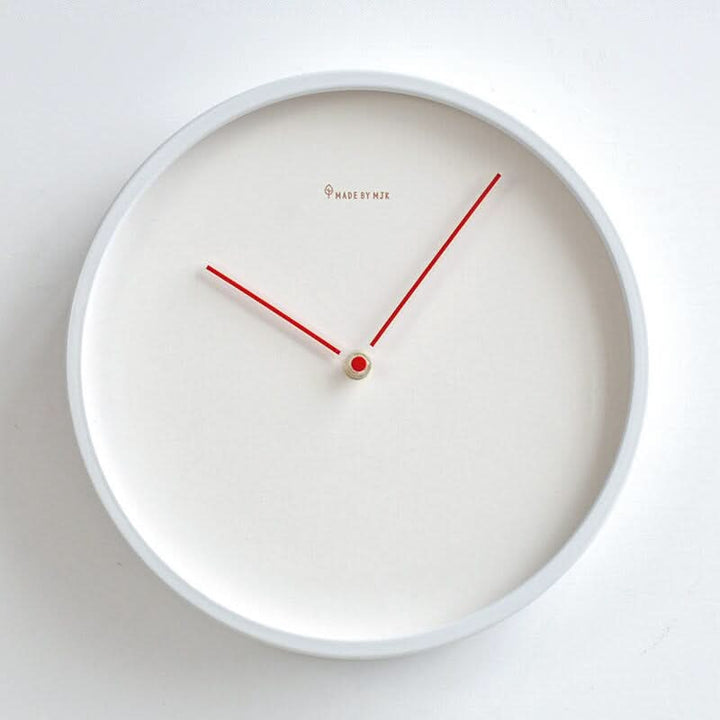 BowLift | Nordic Minimalist Wooden Wall Clock White Black Design