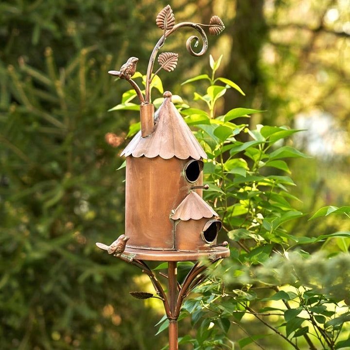 Birdhouse Garden Stakes | Bowlift