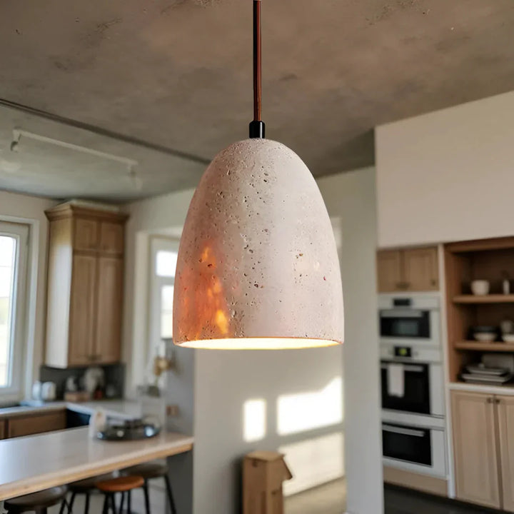 BowLift | Retro Travertine Pendant Lamp