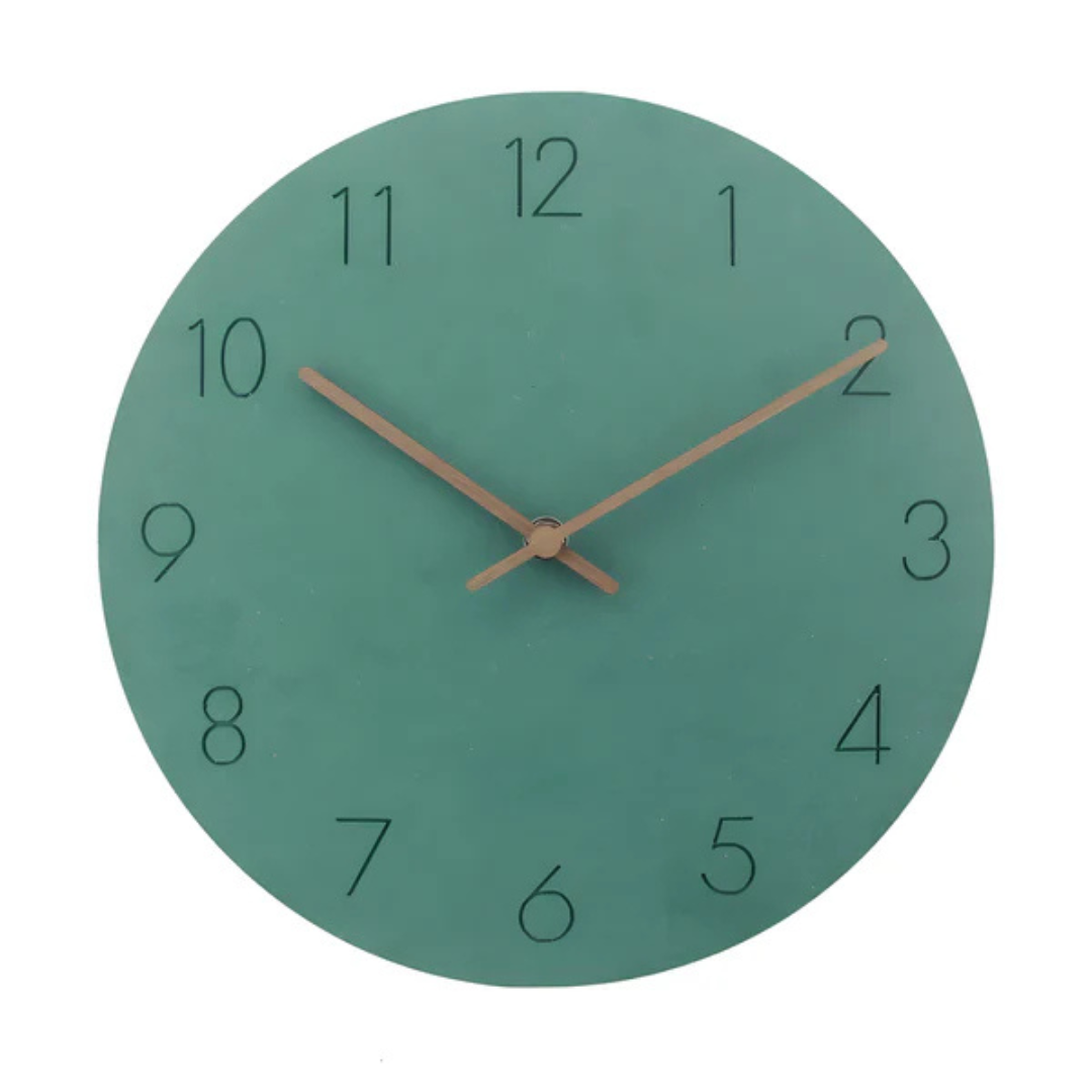 BowLift | Large Wall Clock Wood Modern | Minimalistic Wall Design