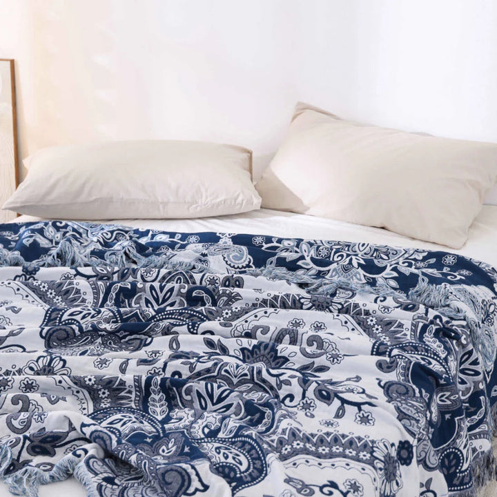 BowLift | Paisley Dream Cotton Tassel Blanket