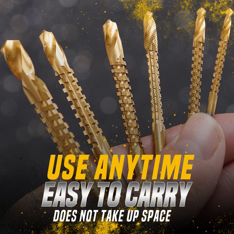 BowLift | Titanium-coated high-speed steel bits with tags (6 pcs.)