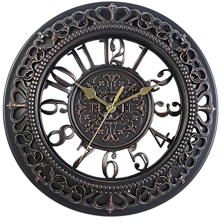 BowLift | Large Wall Clock Black Modern | Elegant Wall Clock