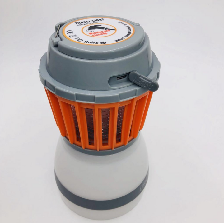 BowLift | Solar LED Mosquito Lamp with Integrated Lantern – Effective Insect Protection and Lighting for Garden and Camping