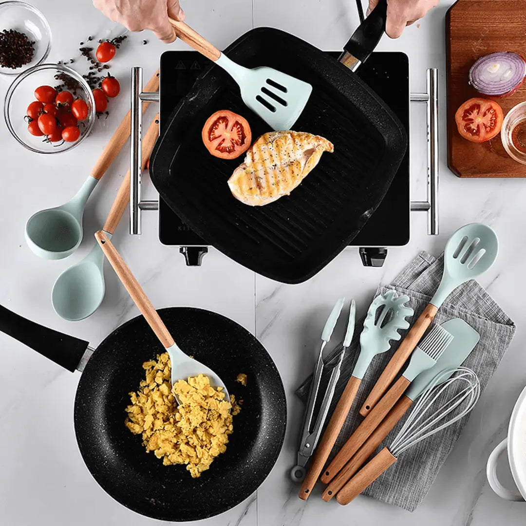 FlexiChef – Duurzaam Silicone Keukengerei Set Bowlift